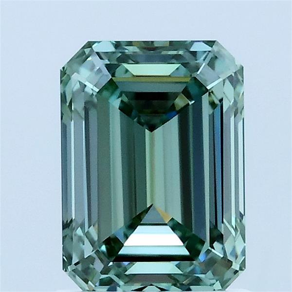 1.44ct Emerald FANCY VIVID GREEN VVS1 Lab Created Diamond