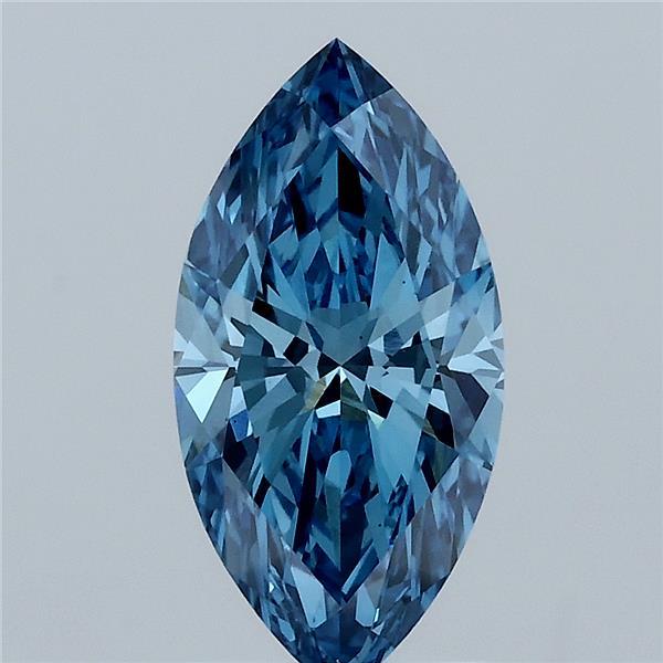 1.62ct Marquise FANCY VIVID BLUE VS1 Lab Created Diamond