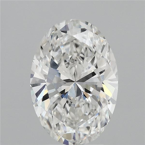 4.01ct Oval F VVS2 Lab Created Diamond