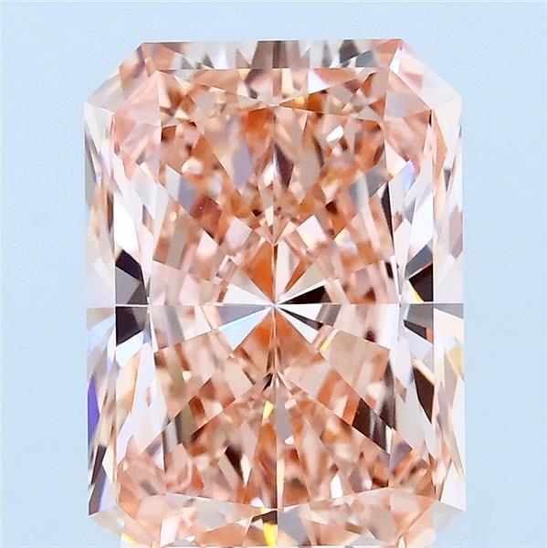 4ct Radiant FANCY INTENSE PINK VVS2 Lab Created Diamond