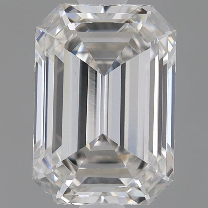 0.92ct Emerald F VS2 Lab Created Diamond