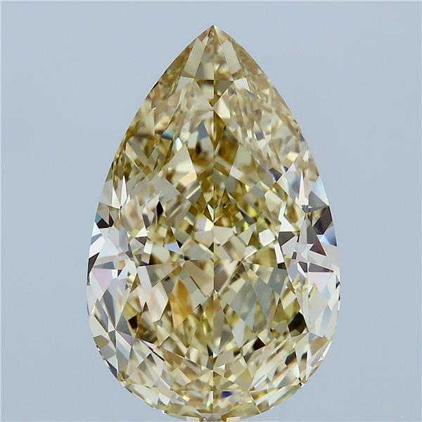 10.05ct Pear FANCY LIGHT YELLOW VVS2 Lab Created Diamond
