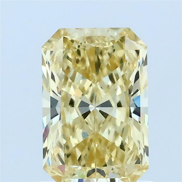 1.01ct Radiant FANCY INTENSE YELLOW VVS2 Lab Created Diamond