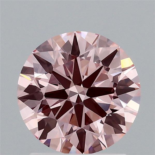 1.59ct Round FANCY INTENSE PINK VS1 Lab Created Diamond