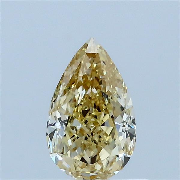 0.58ct Pear FANCY YELLOW VS1 Lab Created Diamond