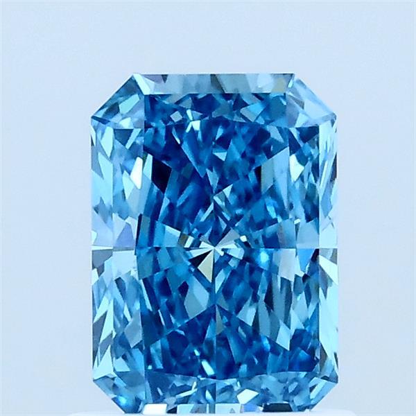 1ct Radiant FANCY VIVID BLUE VVS2 Lab Created Diamond