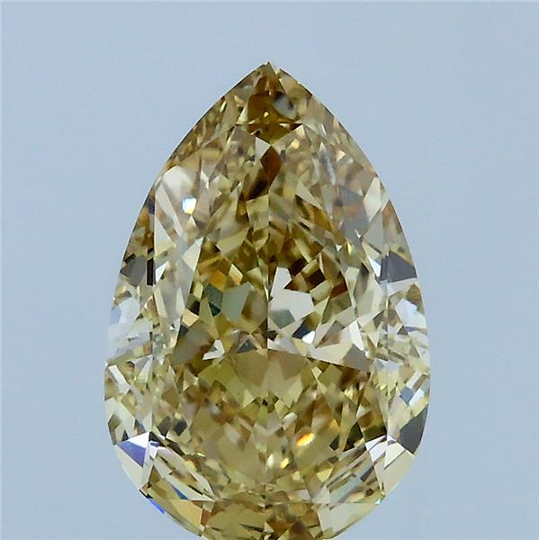 2.7ct Pear FANCY INTENSE YELLOW VS1 Lab Created Diamond