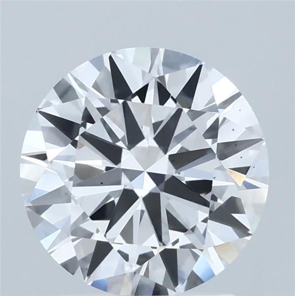 2ct Round D VS2 Lab Created Diamond