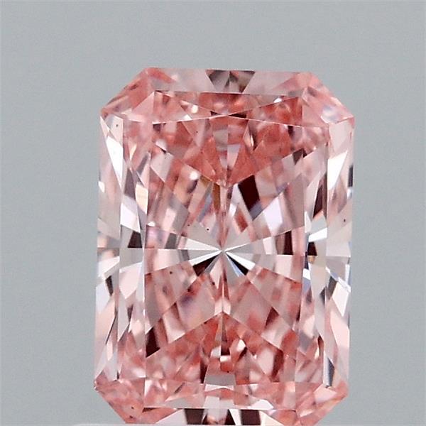 1.07ct Radiant FANCY VIVID PINK VS1 Lab Created Diamond