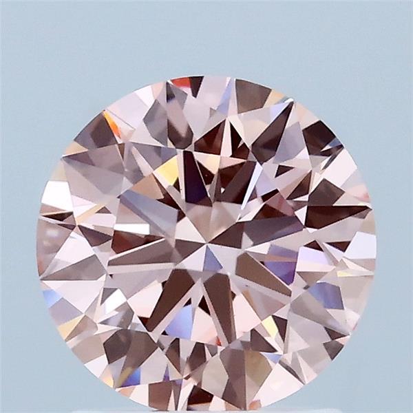 1.51ct Round FANCY INTENSE PINK VVS2 Lab Created Diamond