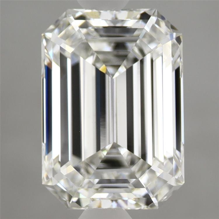 2.77ct Emerald F VVS2 Lab Created Diamond