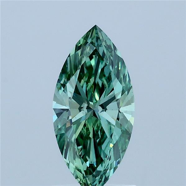 1.16ct Marquise FANCY VIVID GREEN VS2 Lab Created Diamond