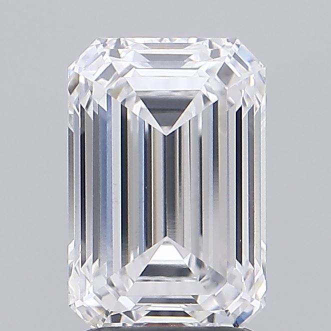 2.42ct Emerald D VVS2 Lab Created Diamond