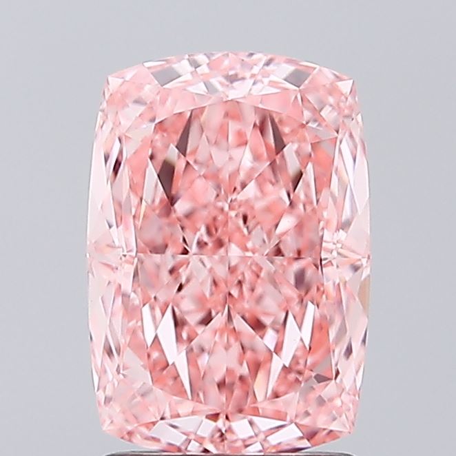 2.02ct Cushion FANCY VIVID PINK VVS2 Lab Created Diamond