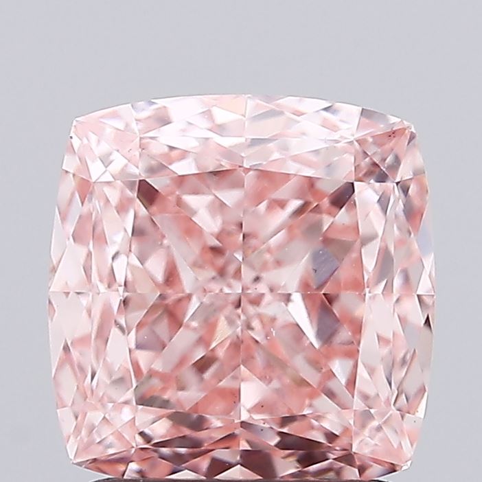 1.81ct Cushion FANCY INTENSE PINK VS1 Lab Created Diamond