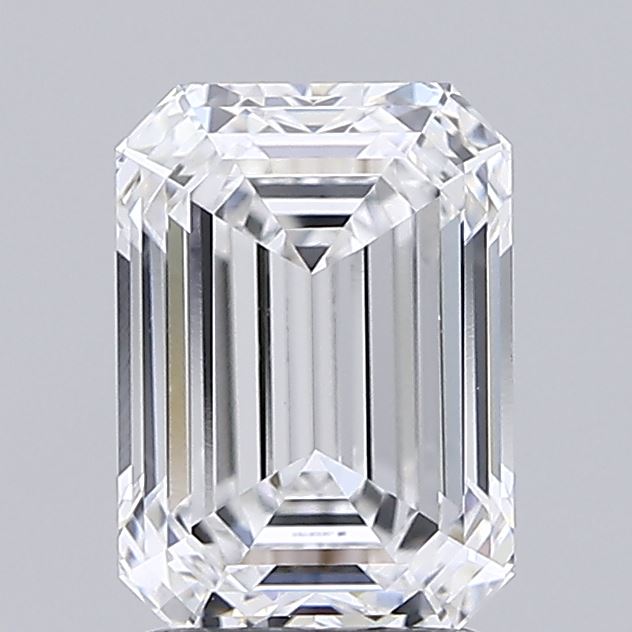 2.07ct Emerald D VVS2 Lab Created Diamond