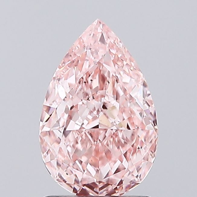1.38ct Pear FANCY VIVID PINK VS1 Lab Created Diamond