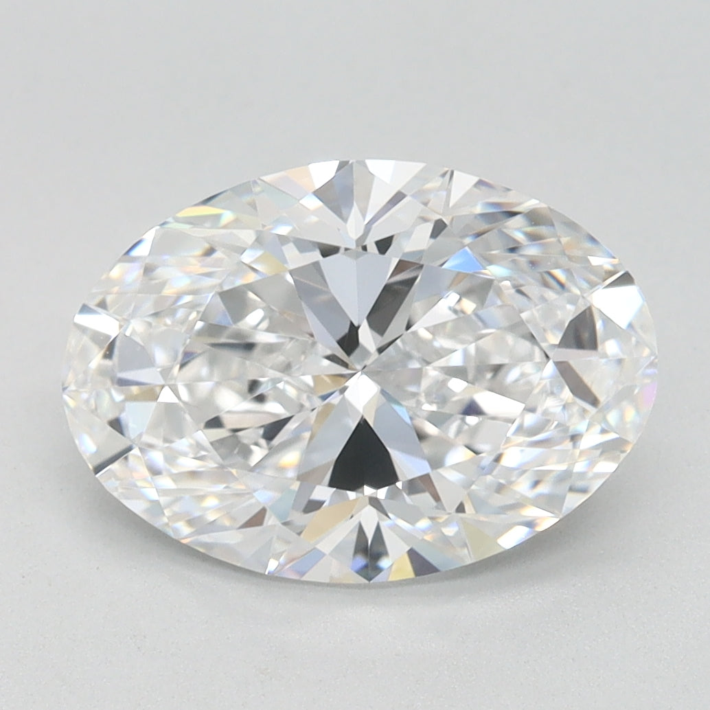 2.11ct Oval D VVS2 Lab Created Diamond
