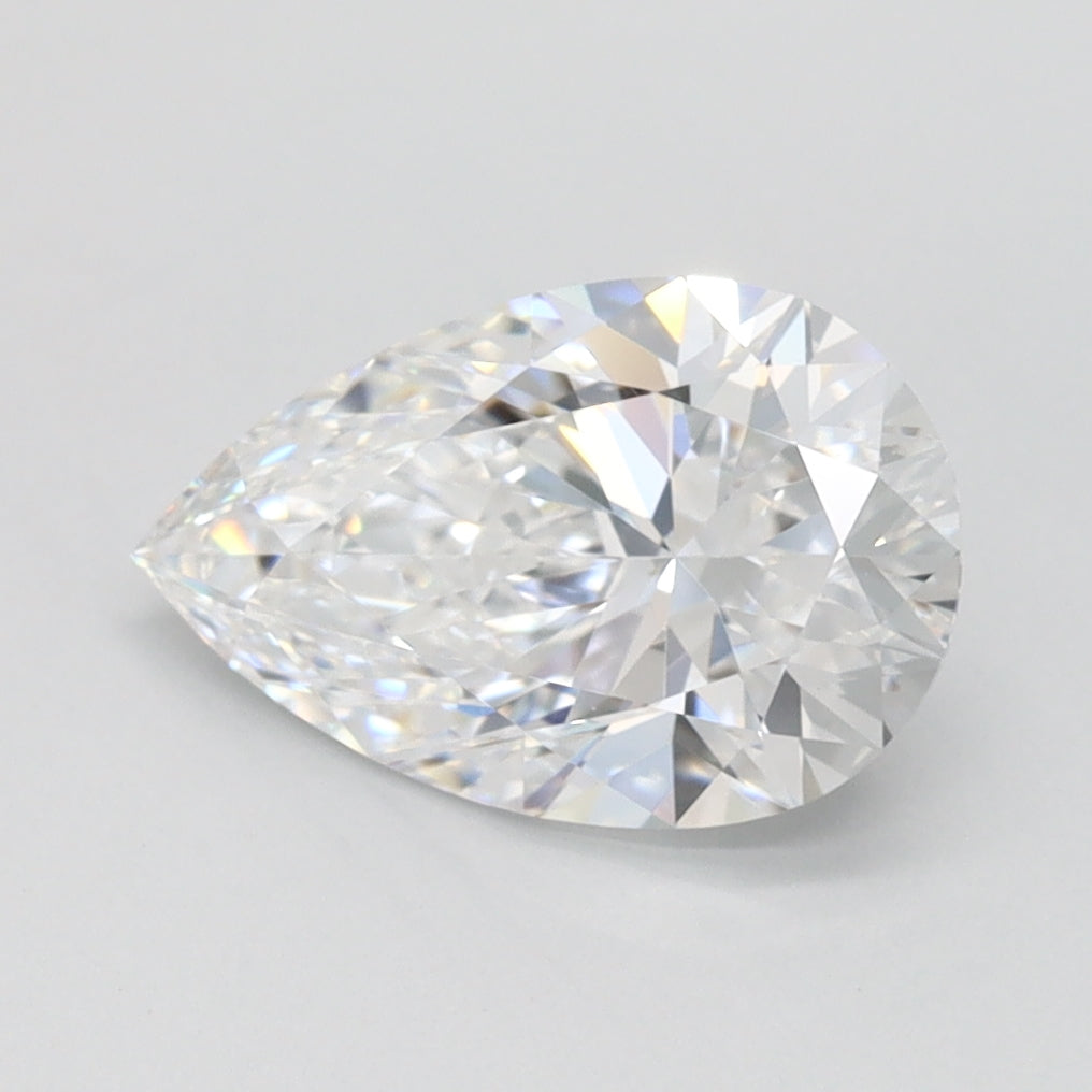 1.3ct Pear D VVS1 Lab Created Diamond