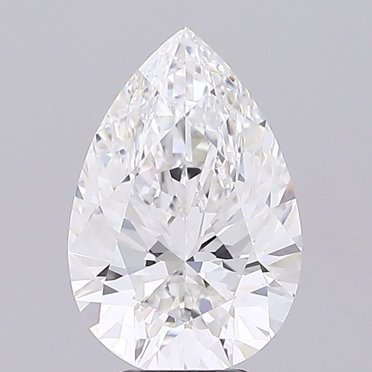 5.04ct Pear F VVS2 Lab Created Diamond