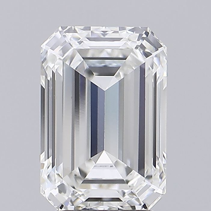 3.02ct Emerald F VVS2 Lab Created Diamond