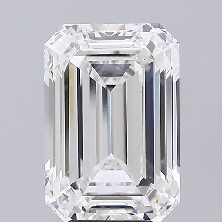6.09ct Emerald F VS1 Lab Created Diamond