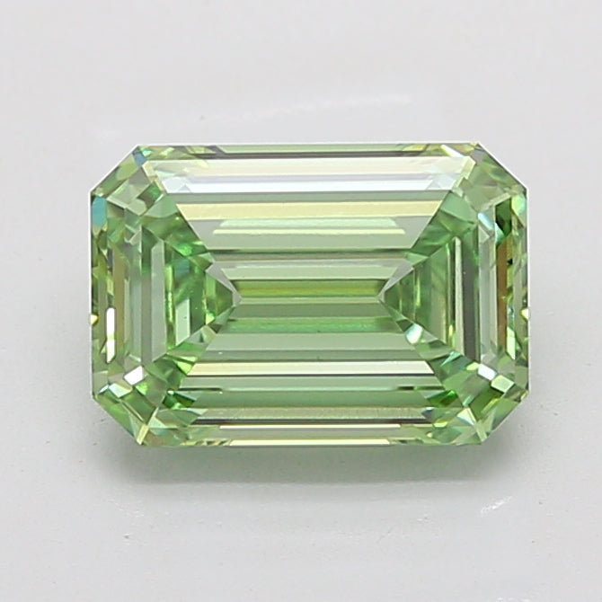 4.06ct Emerald  VVS2 Lab Created Diamond