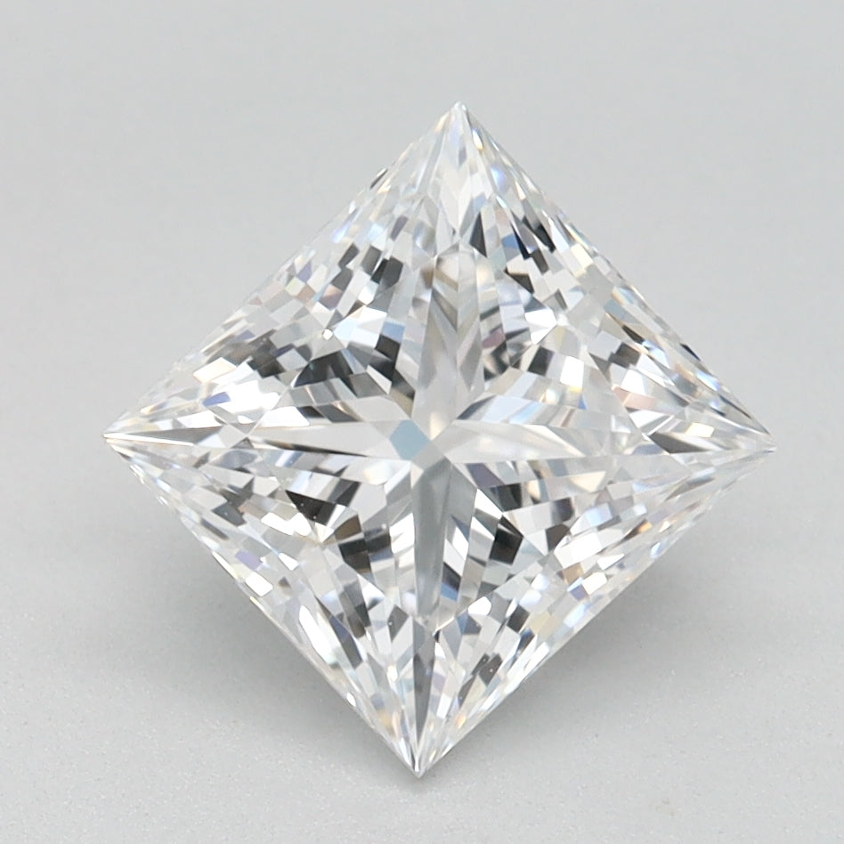 1.61ct Princess D IF Lab Created Diamond