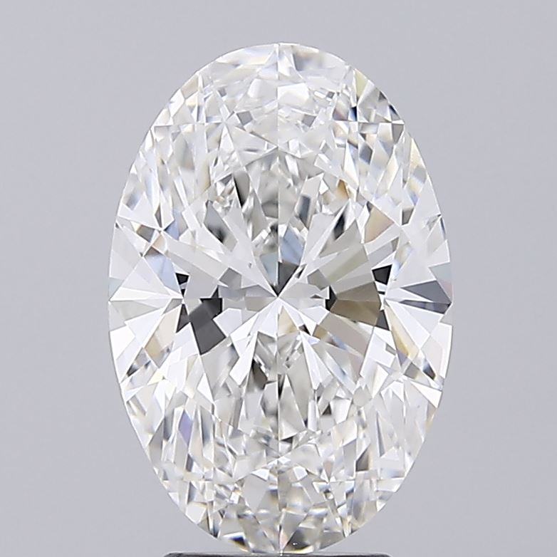 4.09ct Oval F VVS2 Lab Created Diamond