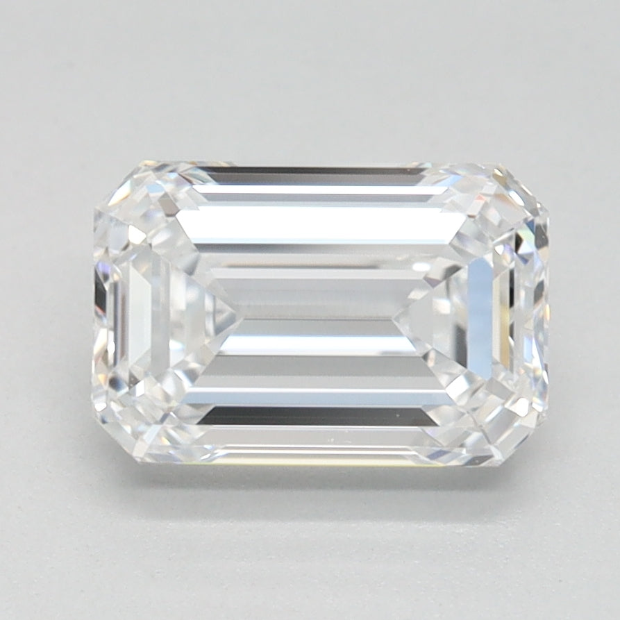 1.42ct Emerald D IF Lab Created Diamond