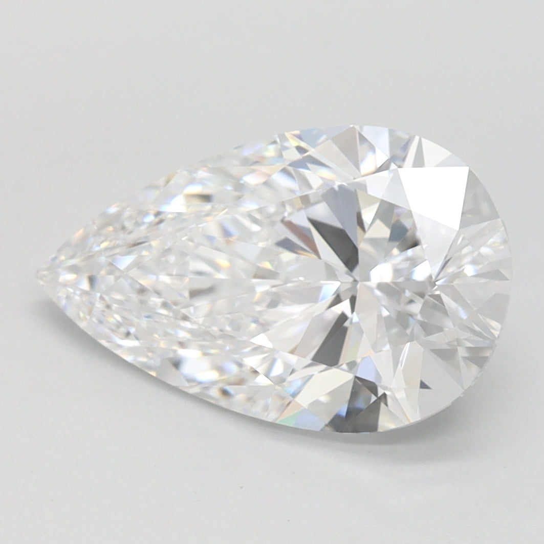 2.05ct Pear D IF Lab Created Diamond