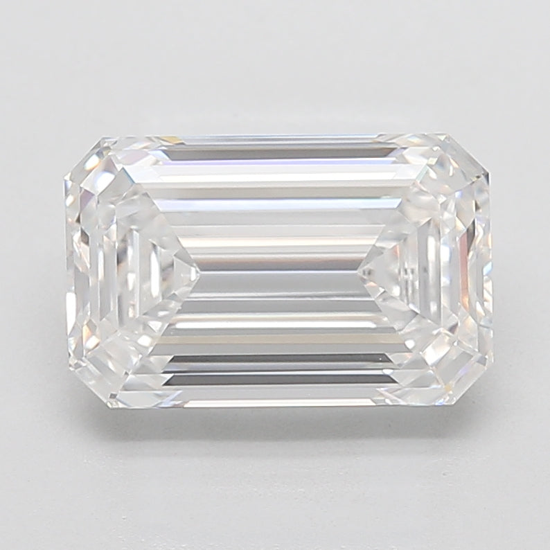 5.53ct Emerald E VVS2 Lab Created Diamond