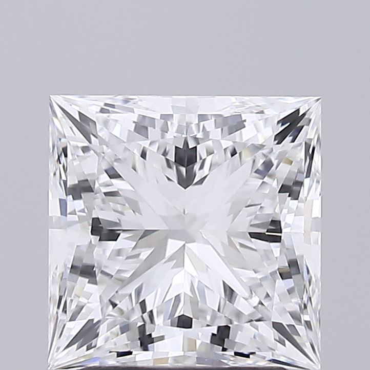 2.04ct Princess D IF Lab Created Diamond