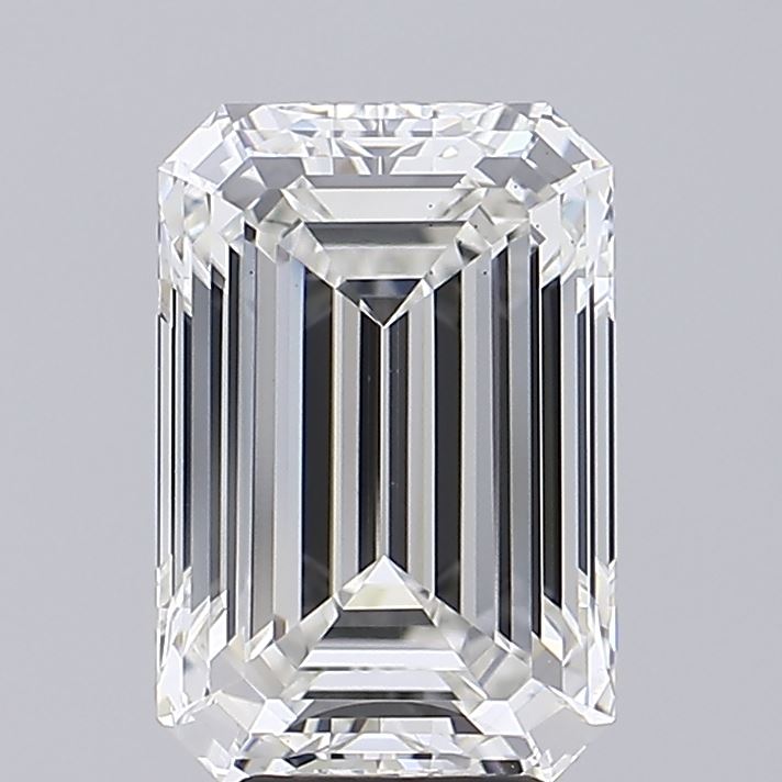 6ct Emerald F VS2 Lab Created Diamond