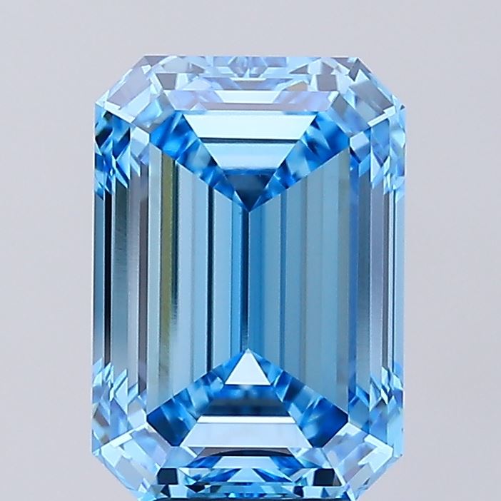 6.03ct Emerald  VVS2 Lab Created Diamond