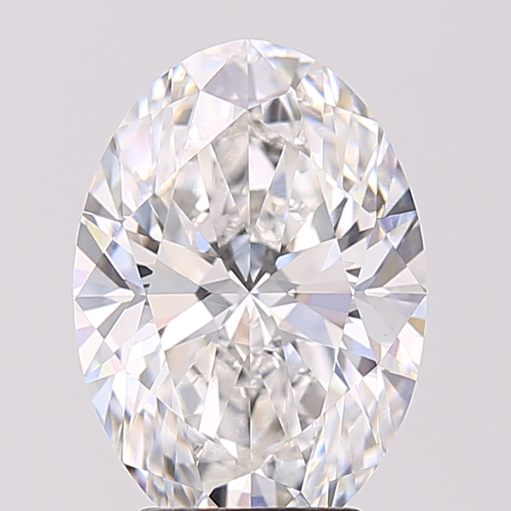 4.08ct Oval D VVS2 Lab Created Diamond