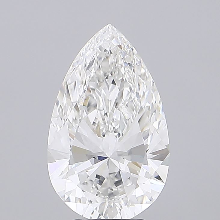 5.1ct Pear F VVS2 Lab Created Diamond