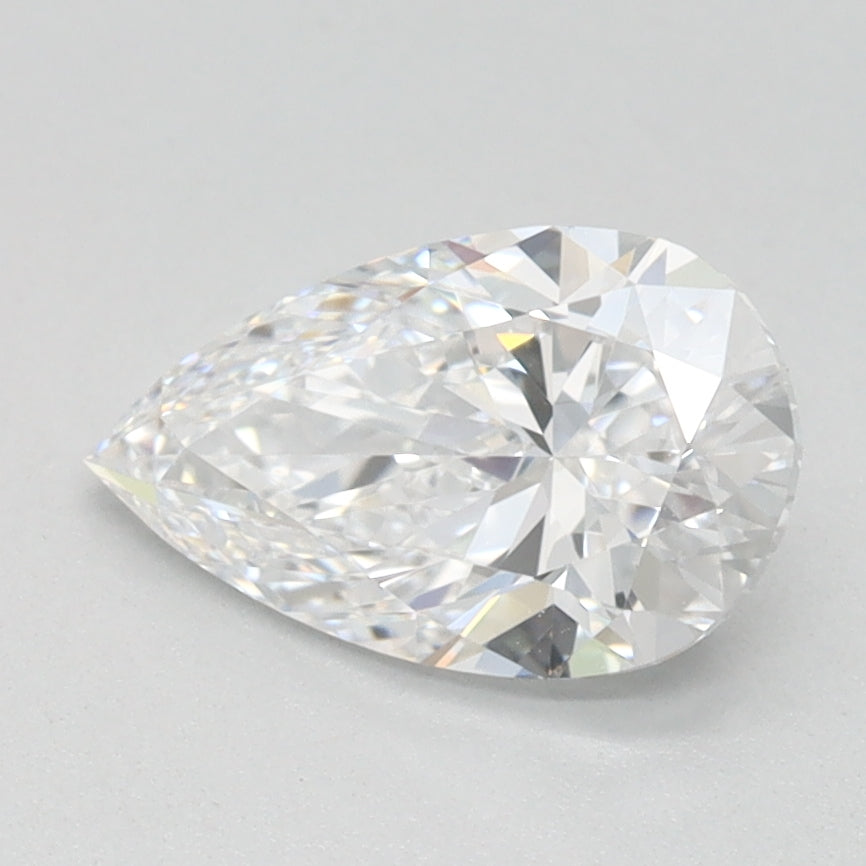 1ct Pear D IF Lab Created Diamond