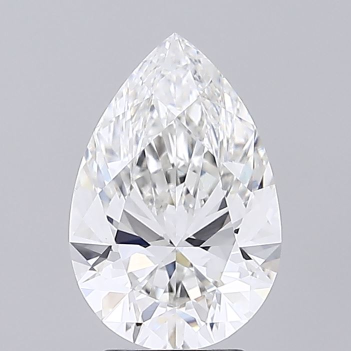 3.07ct Pear F VVS2 Lab Created Diamond