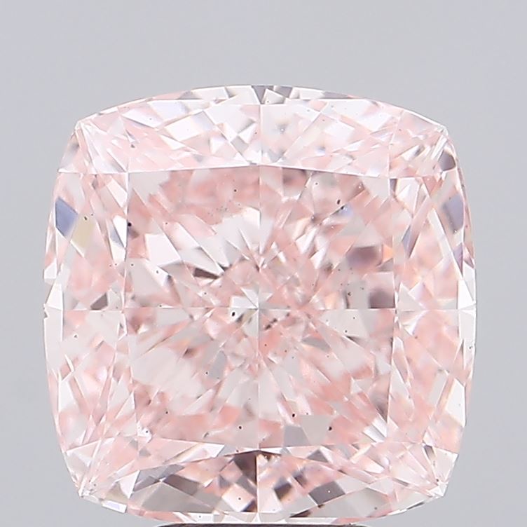 5.11ct Cushion FANCY VIVID PINK VS2 Lab Created Diamond