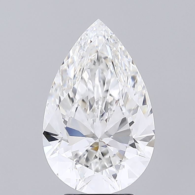 4.03ct Pear F VVS2 Lab Created Diamond