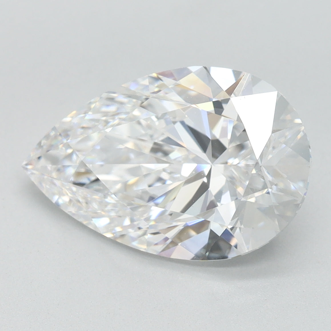 3ct Pear D IF Lab Created Diamond