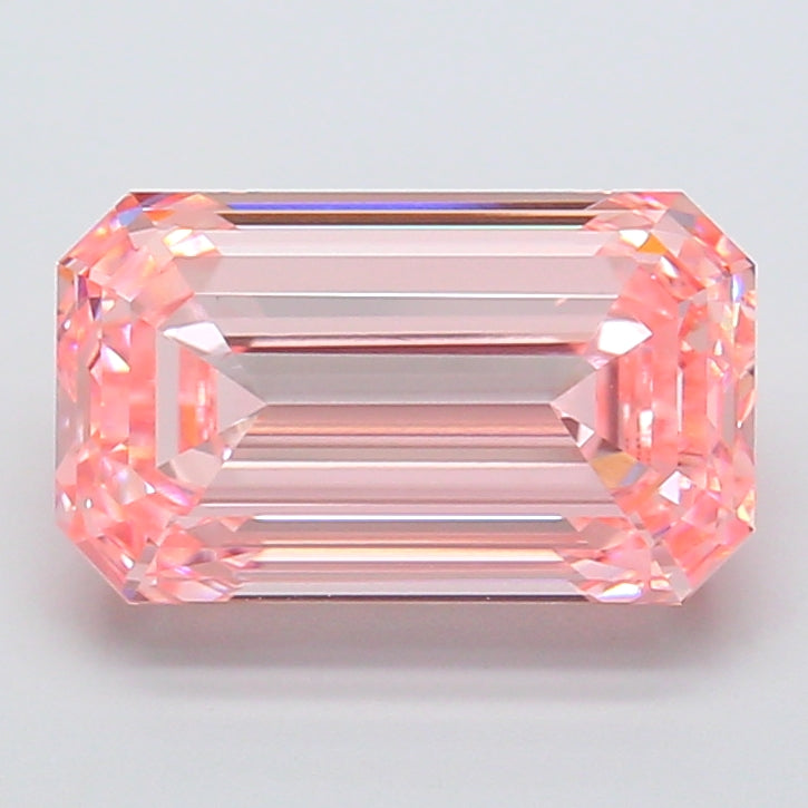 4.77ct Emerald  VVS2 Lab Created Diamond
