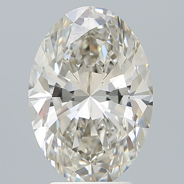 4.21ct Oval H VVS2 Lab Created Diamond