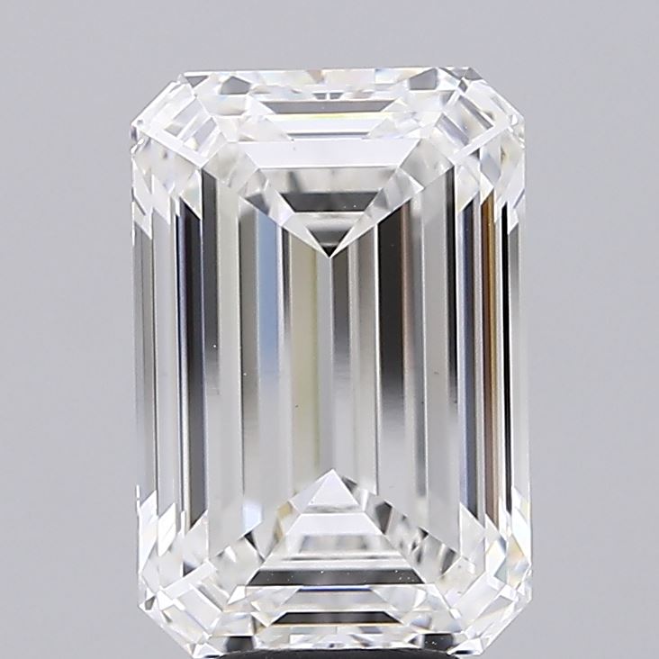 6.11ct Emerald F VS1 Lab Created Diamond