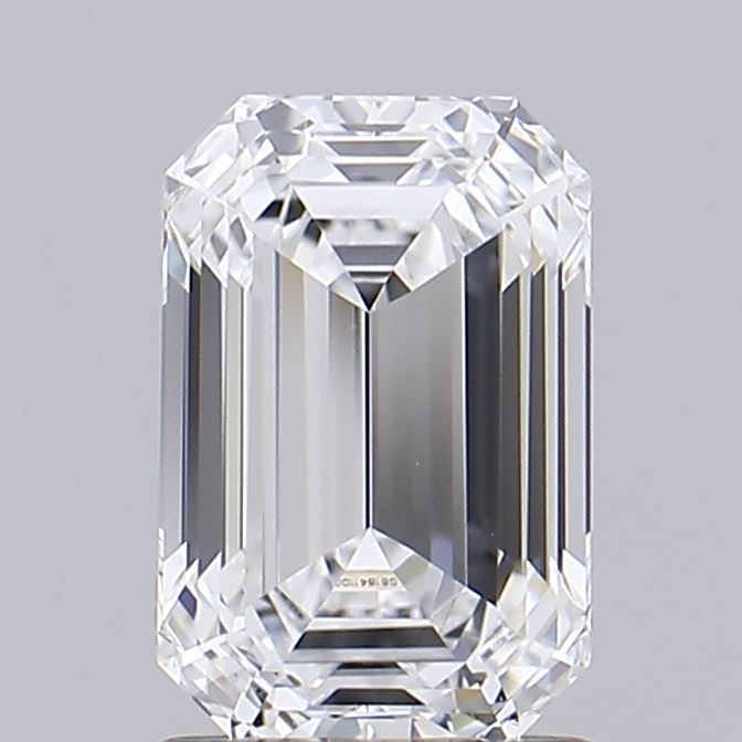 1.33ct Emerald D IF Lab Created Diamond