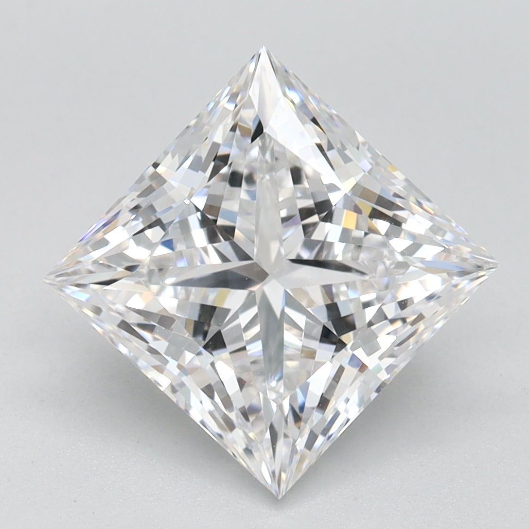 2.87ct Princess D VVS1 Lab Created Diamond