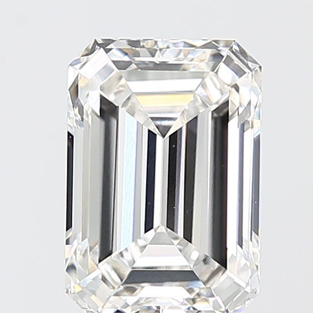 3.08ct Emerald F VVS2 Lab Created Diamond