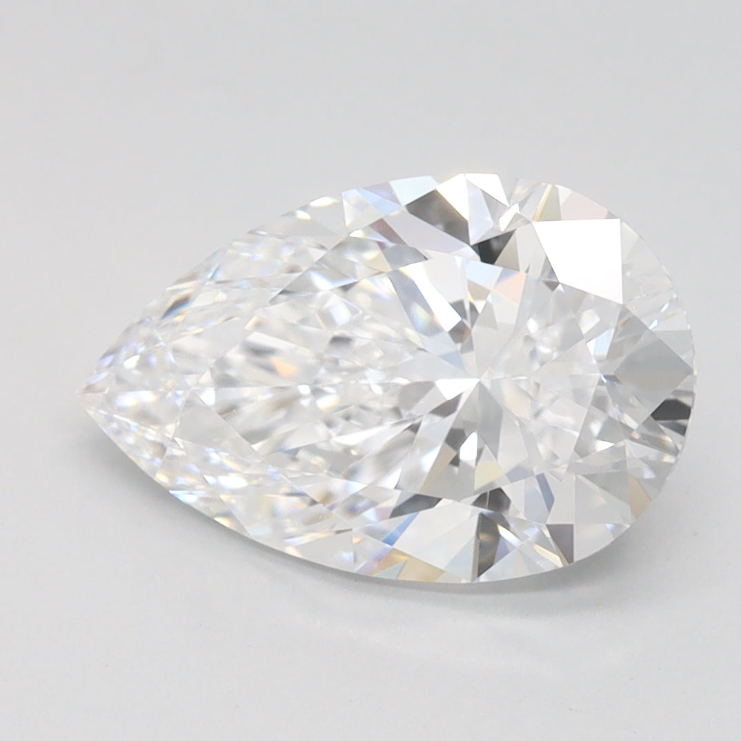 2.05ct Pear D IF Lab Created Diamond