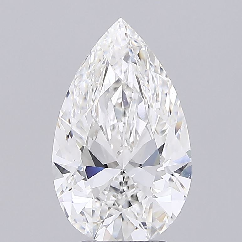 4.08ct Pear E VVS2 Lab Created Diamond